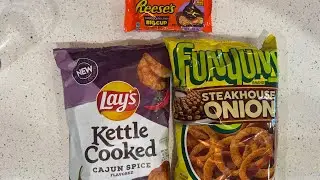 Funyuns steakhouse onion, Reese&lsquo;s chocolate lava, lays Cajun spice