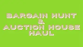 Bargain Hunt and Auction Haul #Cheapskate