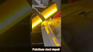 Honda City trunk dent repair of dry denting tutorial #dry #denting #tutorial #automobile