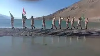ITBP Jawans Bharatmataki Jai slogans