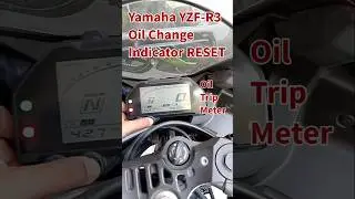 СБРОС ИНДИКАТОРА МАСЛА Yamaha YZF-R3 #shorts