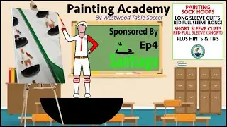 Painting Academy by Westwood Table Soccer - Feyenoord 1958 - Painting Sock Hoops & Starting the Kit
