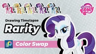 Color Swap Rarity 💎 | My Little Pony Drawing Timelapse
