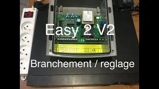 Kit automatisme V 2 , Easy 2 pour rideau , branchement et reglage