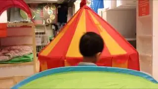 TENT TUNNEL BALL PIT and CASTLE TENT playtime for kids indoor FAMILY FUN TIME