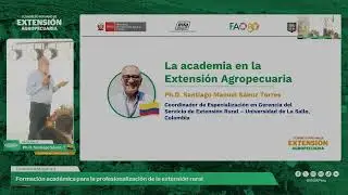 Keynote Lecture 3: Academic Training for the Professionalization of Rural Extension