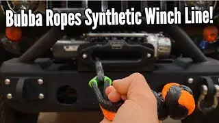 Bubba Ropes Synthetic Winch Line Install | Best Synthetic Winch Line on the Market??