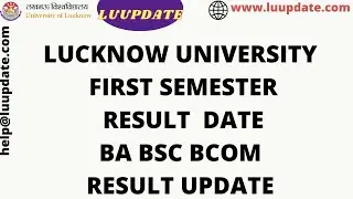 lu first Semester Result announced date BA BSC BCOM BCOM STUDY MATERIAL#lucknowuniversity 8400122296