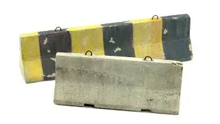 Painting REALISTIC styrofoam concrete barriers