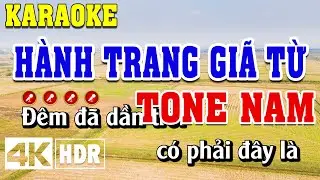 H&agrave;nh Trang Gi&atilde; Từ Karaoke Tone Nam Beat Chuẩn | Đ&igrave;nh Long Karaoke