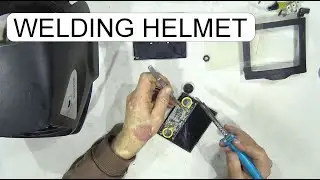 REPLACE BATTERY OF SOLAR POWERED WELDING HELMET