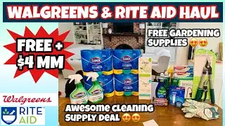 WALGREENS & RITE AID HAUL/AWESOME CLOROX REBATES 😍/ Easy drugstore couponing