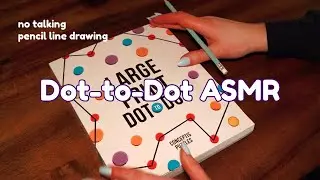 My First ASMR Video: Dot-to-Dot Line Drawing with Pencil, No-Talking | No. 1 Winter Snowman Scene