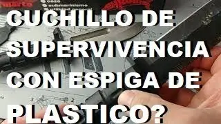 Phrobis 9010: Cuchillo De Supervivencia con Espiga de PLASTICO????