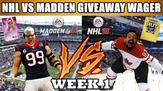 NHL 16 Vs Madden 16 Giveaway Wager - #1 BCA Packs / Gold Premium Packs