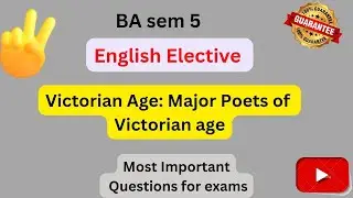 #BA sem5#Victorianage:MajorPoetsofVictorian period#englishelectivehandwrittennotesMeetStudyHub
