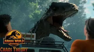 Giganotosaurus Attacks The Car! Jurassic World Chaos Theory Season 4 Clip!