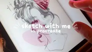 ♡ cozy draw with me | my full sketching process on procreate + relaxing background music ✩&deg;｡⋆⸜ 🎧✮