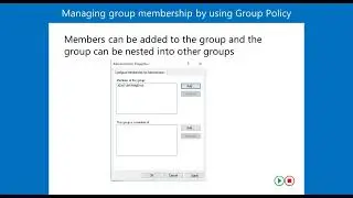 Managing group membership by using Group Policy in Active Directory