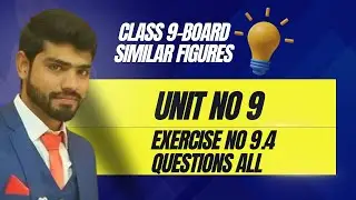 EXERCISE 9.4, One Shot || UNIT NO 9 || MATH CLASS 9TH || Similar Figure || Tessellation || PCTB