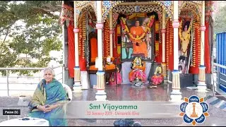 Prasanthi 2019 - Talk by Smt Vijayamma with SYAA at Chitravathi River