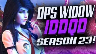 IDDQD DPS WIDOW GAMEPLAY! 31 ELIMS! POTG! [ OVERWATCH SEASON 23 TOP 500 ]