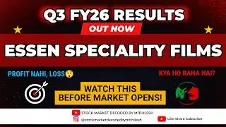 Essen Speciality Films Q3FY26 Results 😲 Loss Recorded, Sales Down | Share Latest News ✅
