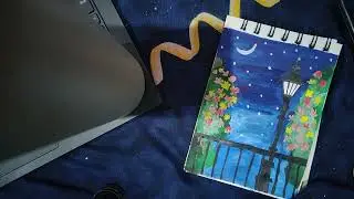 Painting a Peaceful Night Scene 🌙✨ | Relaxing Art Process. | InfosysWFH