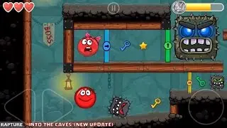RED BALL 4 - 'INTO THE CAVES' Completed LEVEL 61-75 with Tomato Ball (New Update)