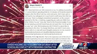 Oviedo pushes back fireworks show due to vendor scheduling conflicts