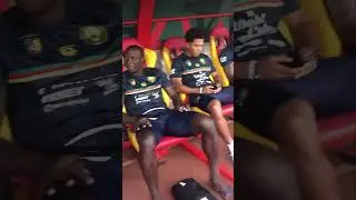 Indomitable Lions arrive for their training session in Yaounde, Cameroon