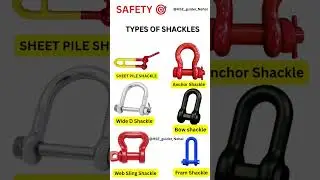 TYPES OF SHACKLES.#hse #music #electrical #important #education #safety #tools#shorts#shackles#tools