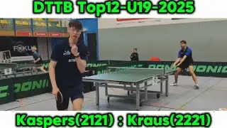 DTTB Top12 [U19 Jungen] | Ole Kaspers(2121) vs. Luis Kraus(2221)