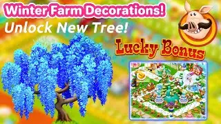 Hay Day: FREE Blue Wisteria Tree 🌸❄️ | Winter Farm Decoration | Lucky Bonus #hayday 
