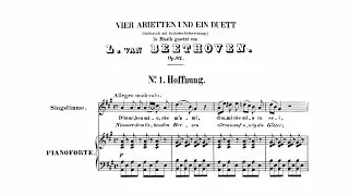 Beethoven: 4 Ariettas and a Duet, Op. 82 (with Score)