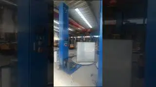 remote control pallet wrapping machine~How to operate wrapper touch screen