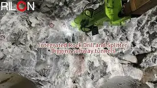 Integrated Rock Drill and Splitter, digging subway tunnels in Shenzhen, China