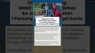 LAKA MAUT! Mobil Pikap Terjun Ke Jurang Akibat Ban Selip, 1 Orang Meninggal Dunia!