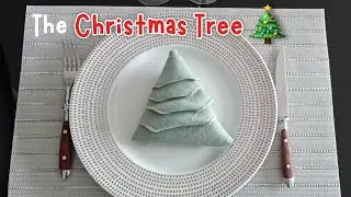 🎄 Napkin Folding &ndash; Christmas Tree 🎄