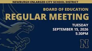 BOE Regular Meeting - September 15, 2026
