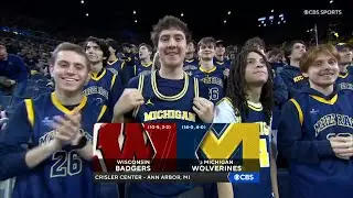 CBB on CBS intro | Wisconsin @ 2 Michigan | 1/10/2026