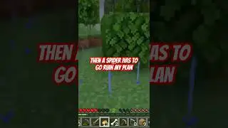Паук всё испортил!! #minecraft #minecraftshorts #minecraftsurvival #fyp