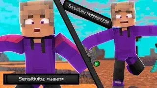 winning bedwars with RANDOM SENSITIVITY