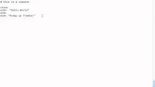 SADS: HelloWorld Bash Script