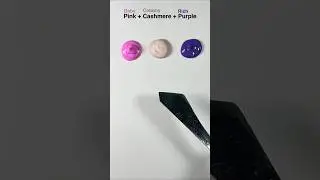 Get creative with the luxurious colors of Pink, Cashmere & Rich Purple. #colormixing