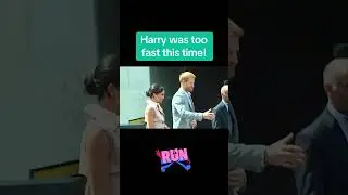 Meghan went in for the classic push&hellip; but Harry zoomed right past her like a man on a mission.