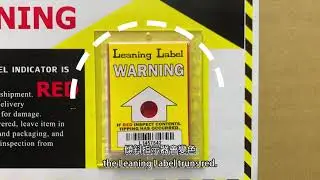 【Leaning Label Tilt Indicator -Tip And Tell Right Away!】Package Tilt Indicator for Shipping | WAN-YO
