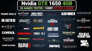 Nvidia GTX 1650 Gaming Test in 36 Games | Ryzen 5 5600X