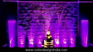 Wall cascading waterfall by Color Design India