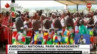 Kajiado County formally takes over management of Amboseli National Park